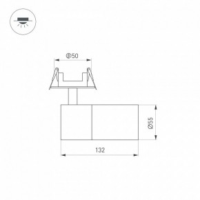 Встраиваемый светильник на штанге Arlight LGD-ARTEMIS-BUILT-FLAP-R55-12W 051796 в Приобье - priobie.ok-mebel.com | фото 6