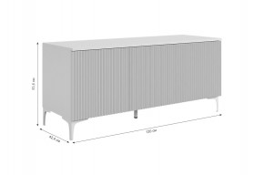 ЗЕФИР Гостиная К2 (белое дерево/черный муар) в Приобье - priobie.ok-mebel.com | фото 4