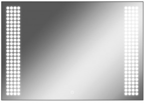 Зеркало Cosmo 100 black с подсветкой Sansa (SC1047Z) в Приобье - priobie.ok-mebel.com | фото 1