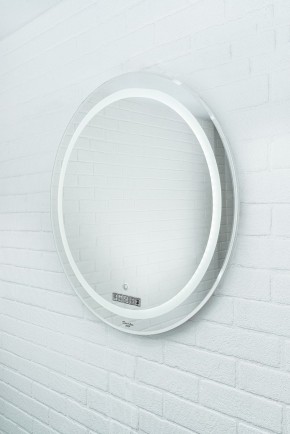 Зеркало Gia 75 white с подсветкой Sansa (SGa1044Z) в Приобье - priobie.ok-mebel.com | фото 2