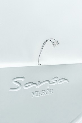 Зеркало Gia 75 white с подсветкой Sansa (SGa1044Z) в Приобье - priobie.ok-mebel.com | фото 5