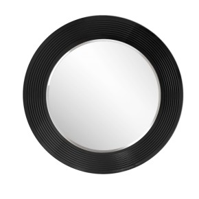 Зеркало круглое черный (РМ/02(S) в Приобье - priobie.ok-mebel.com | фото