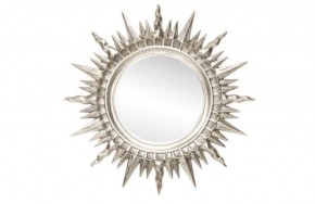 Зеркало круглое серебро (1810(1) в Приобье - priobie.ok-mebel.com | фото 1