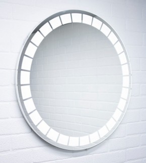 Зеркало Маскат 700х700 с подсветкой Домино (GL7057Z) в Приобье - priobie.ok-mebel.com | фото 3