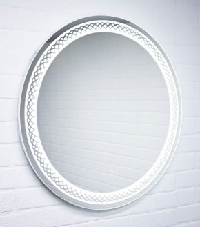 Зеркало Прая 700х700 с подсветкой Домино (GL7048Z) в Приобье - priobie.ok-mebel.com | фото 3